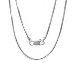 Diamond Snake Chain - 1.2 mm - Sterling Silver